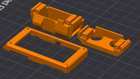 Figure 3 — The 3D-printable case parts for a Bruce board. Image: BruceDevices/Bruce (pr3y).