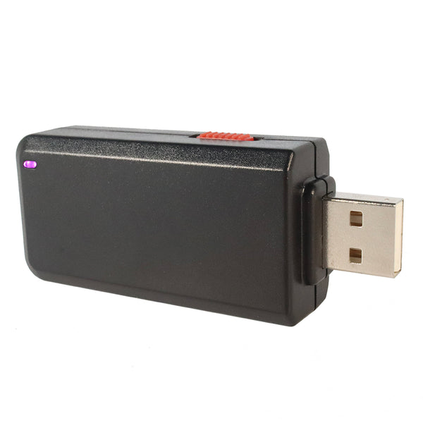 Figure 9.1 — The Bash Bunny (Mark II). A full quad-core Linux box in a chunky USB-stick form factor — the 3-position selector switch and RGB LED are visible on the body. Photo: Hak5 (shop.hak5.org).
