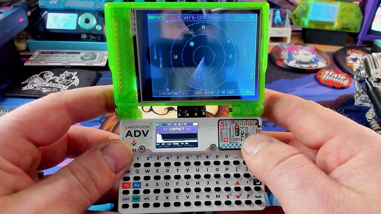 M5Stack Cardputer ADV — RF Object Detection (WiFi CSI)